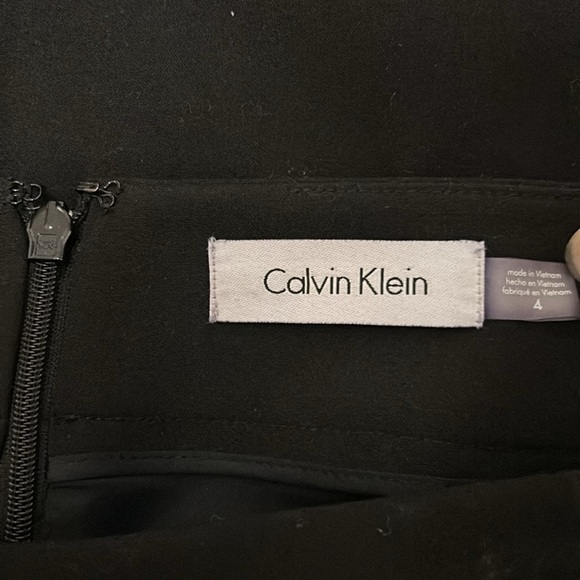 Calvin Klein Metallic Tweed Front Pencil Skirt - Picture 6 of 6